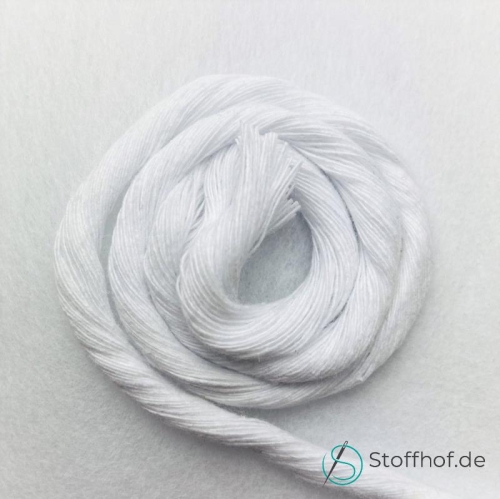 Makramee Garn Verzwirnt 5mm Weiß