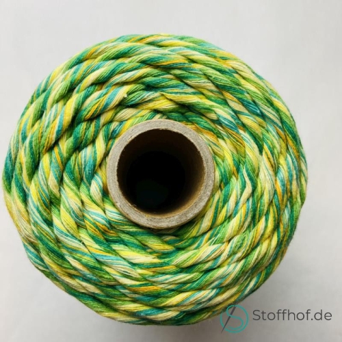 Makramee Garn Verzwirnt 3-4mm Frühling Mix