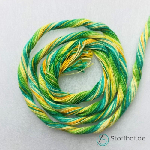 Makramee Garn Verzwirnt 3-4mm Frühling Mix