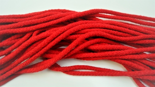 Baumwollkordel 5mm Rot