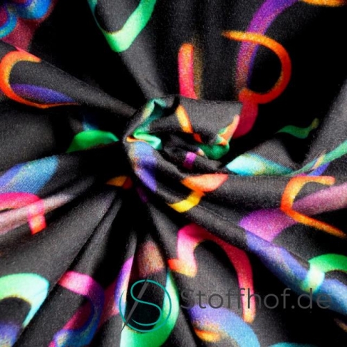 Baumwolljersey Neon Herzen
