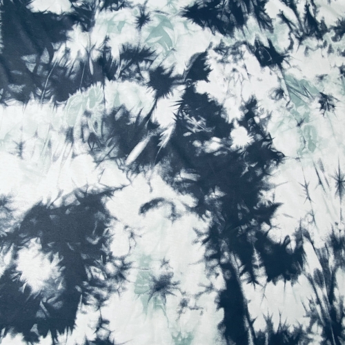 Baumwolljersey TIE DYE Batik Grau