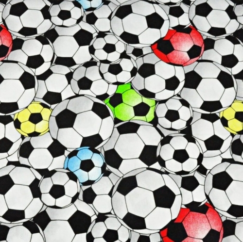 Baumwolljersey 3D Fußball