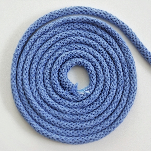 Baumwollkordel 5mm Jeansblau