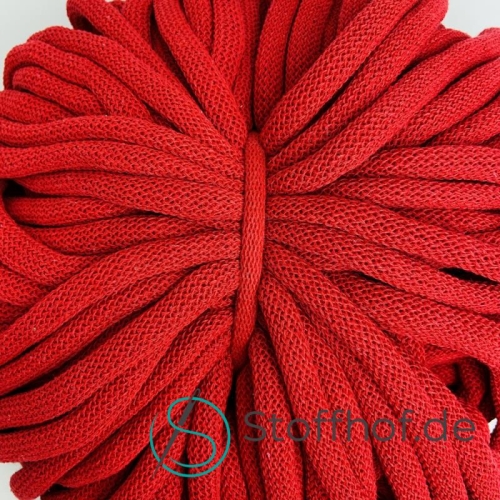 Baumwollkordel 9mm Rot