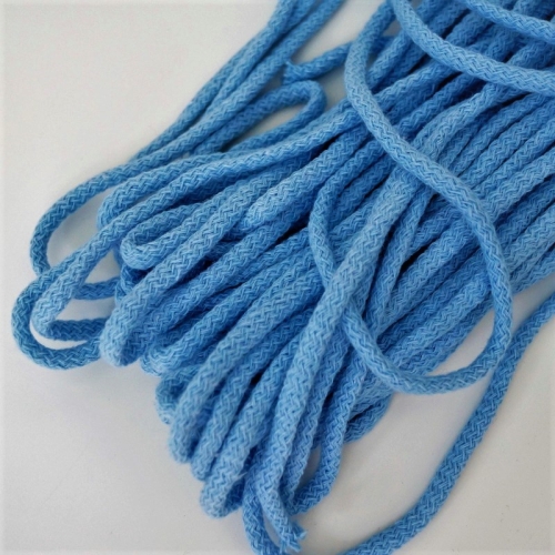 Baumwollkordel 5mm Mittelblau