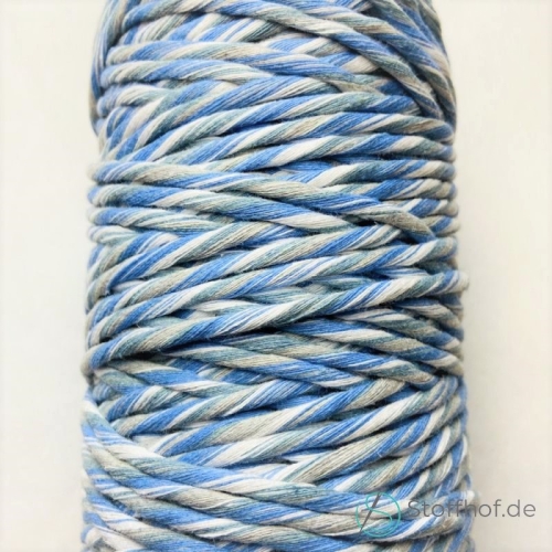 Makramee Garn Verzwirnt 3-4mm Winter Mix