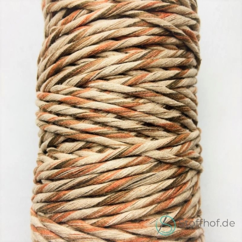 Makramee Garn Verzwirnt 3-4mm Herbst Mix