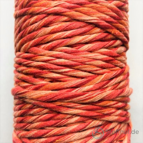 Makramee Garn Verzwirnt 3-4mm Mohnblume