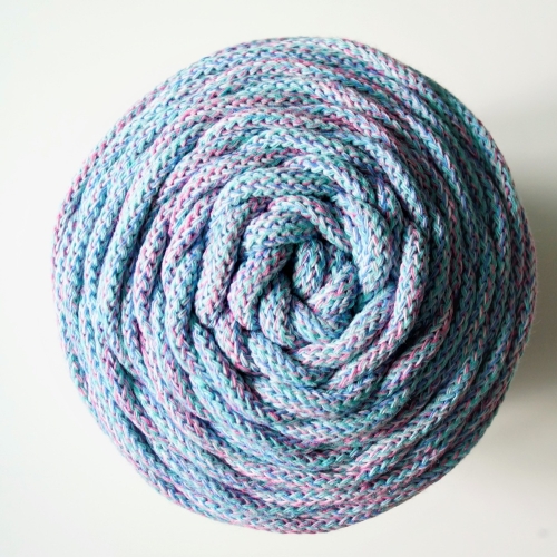 Baumwollkordel 5mm Pastell-Mix
