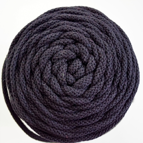Baumwollkordel 5mm Schwarz