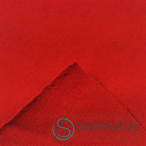 French Terry Sommersweat Uni Rot