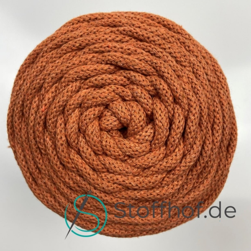 Baumwollkordel 5mm Kürbis-Orange