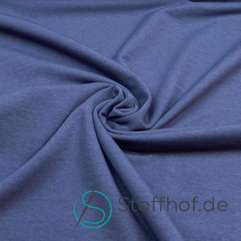 French Terry Sommersweat Uni Navy