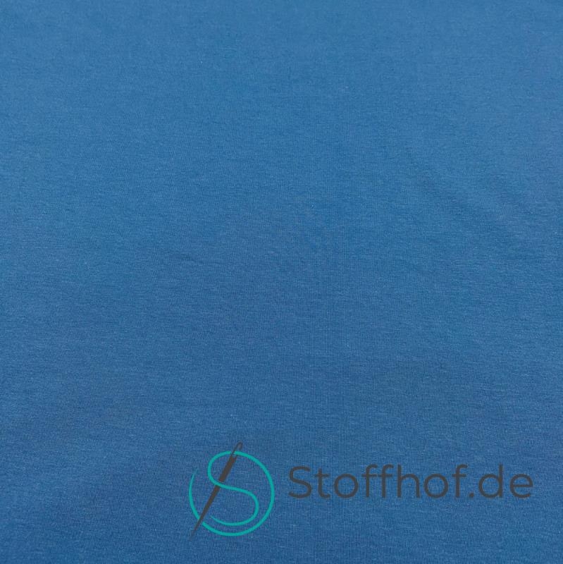 French Terry Sommersweat Uni Oxford Blau