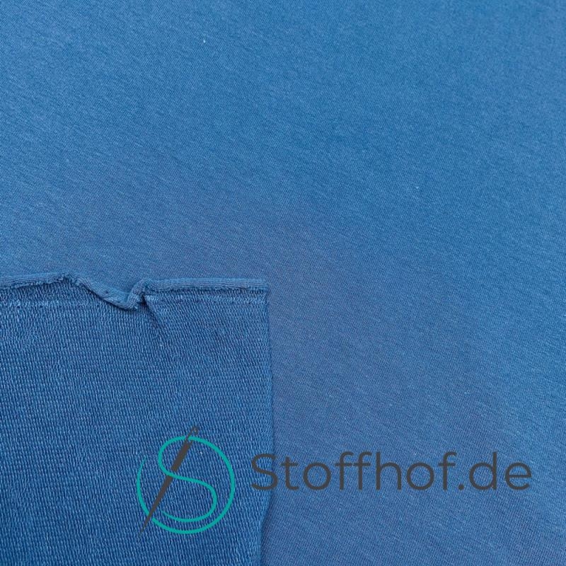 French Terry Sommersweat Uni Oxford Blau
