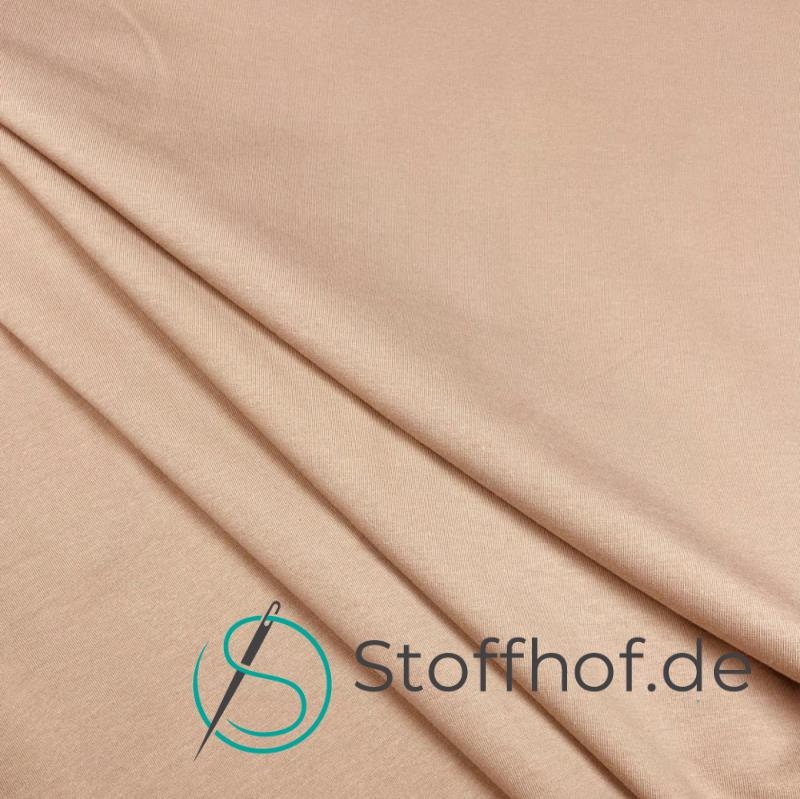 French Terry Sommersweat Uni Nude Beige