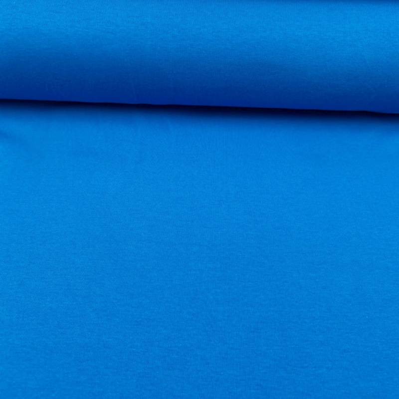French Terry Sommersweat Uni Blau