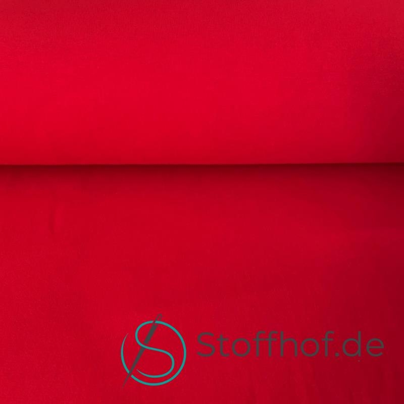 French Terry Sommersweat Uni Rot