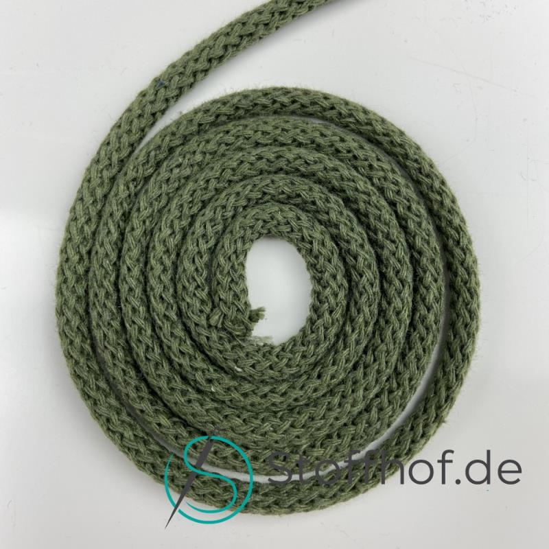 Baumwollkordel 5mm Khaki Grün