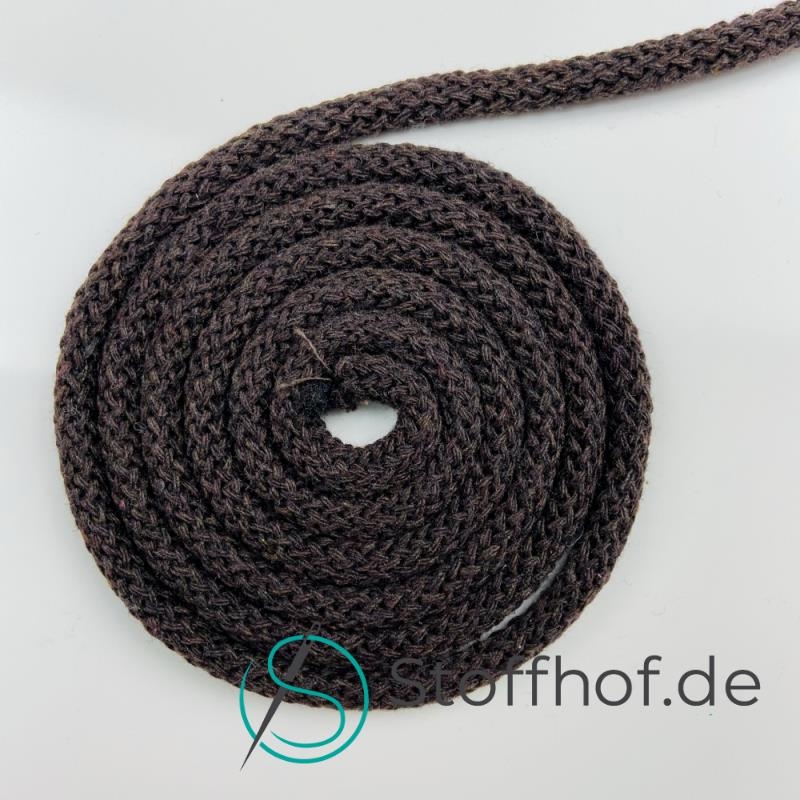 Baumwollkordel 5mm Schokobraun
