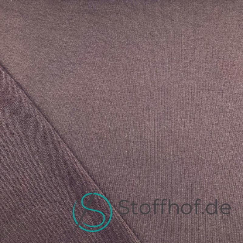 French Terry Sommersweat Uni Schokobraun