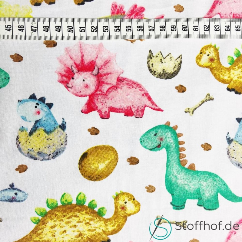 Baumwolle Bunte Dinos