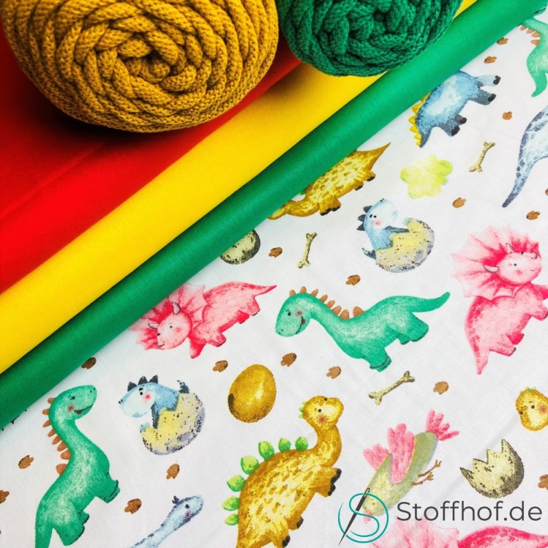 Baumwolle Bunte Dinos