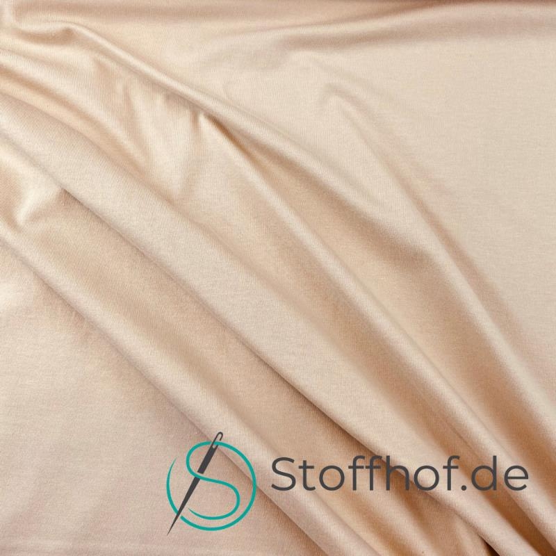 Single Jersey Schlauchware Beige