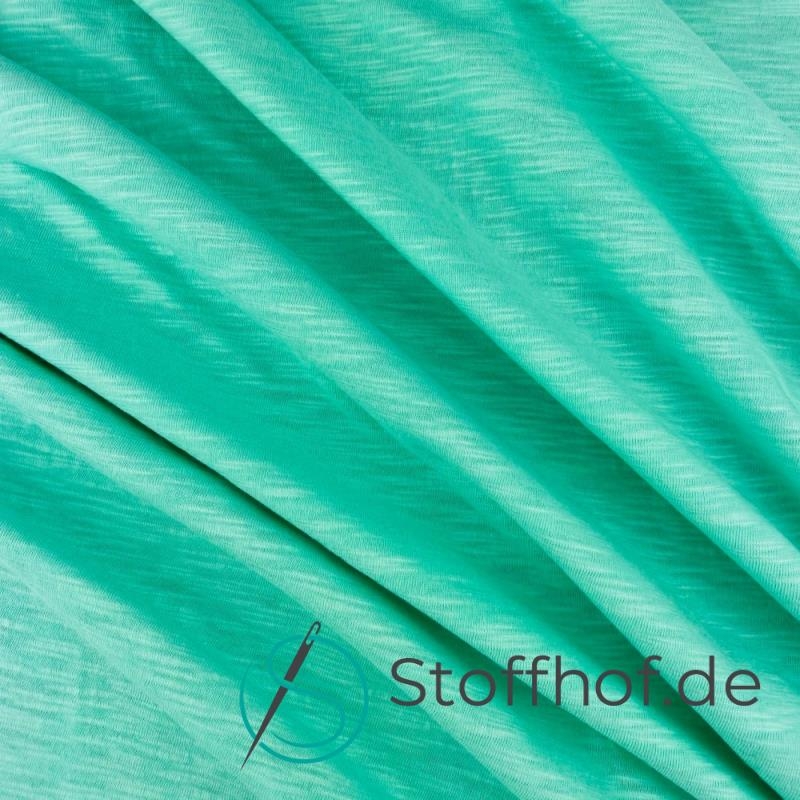 Single Jersey Schlauchware Meliert Mint
