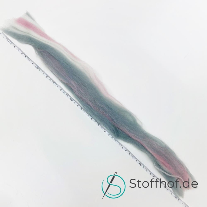 Filzwolle Perlgrau-Rosa Mix Staffelpreise