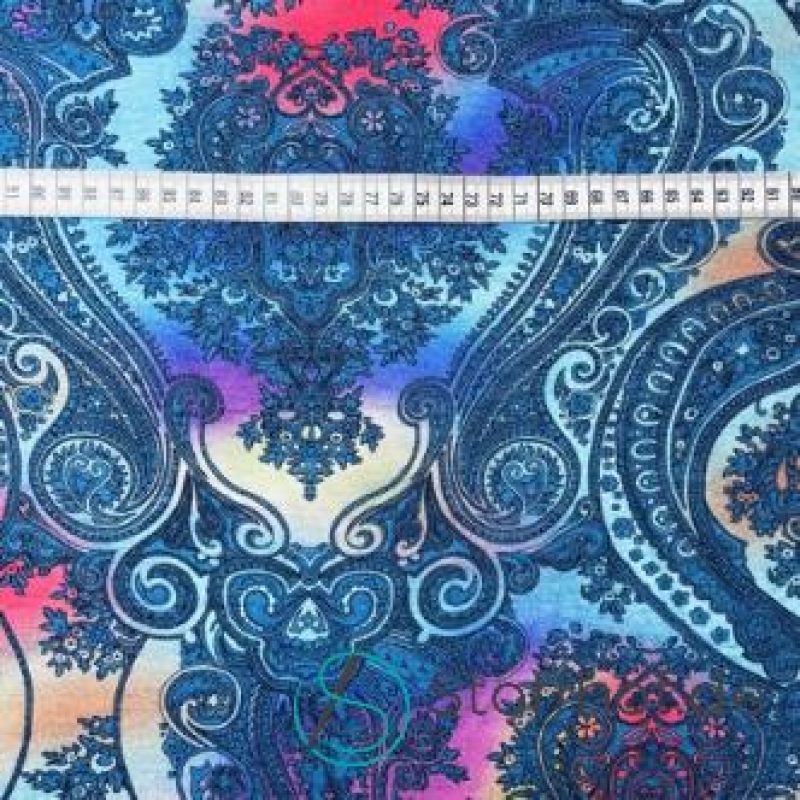 Baumwolljersey Bunte Ornamente