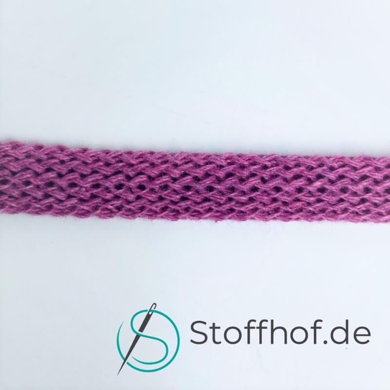 Baumwollkordel Flach 10mm Orchidee