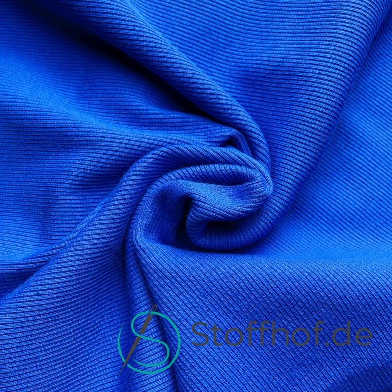 Bündchenstoff Gerippt Royalblau 20cm