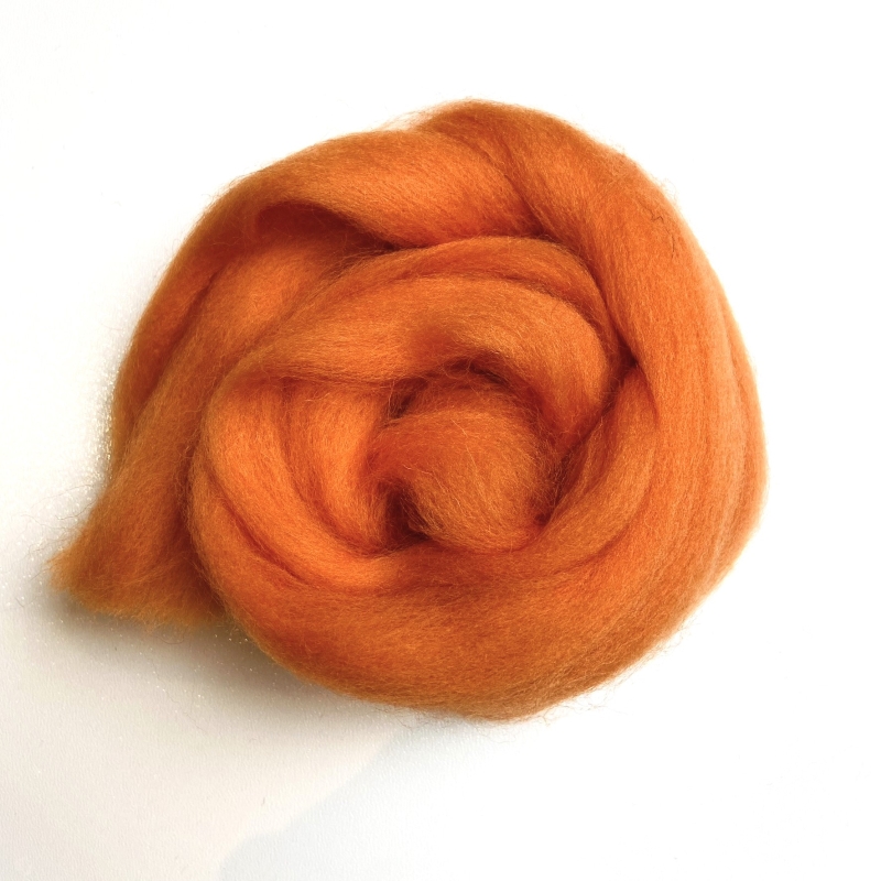 Filzwolle Orange- Staffelpreise