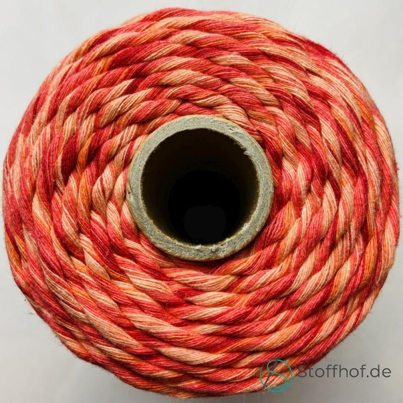 Makramee Garn Verzwirnt 3-4mm Mohnblume
