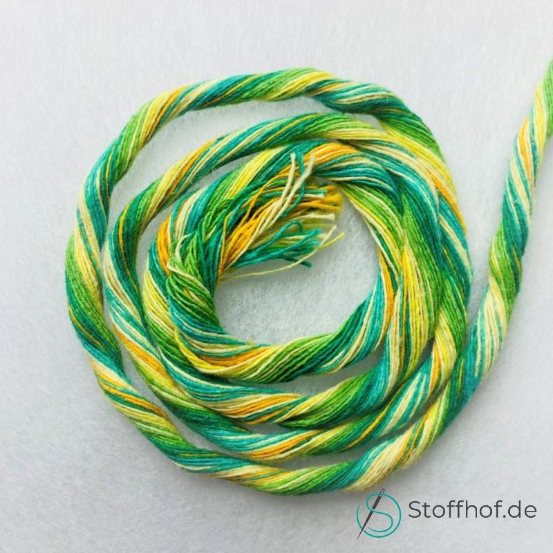 Makramee Garn Verzwirnt 3-4mm Frühling Mix