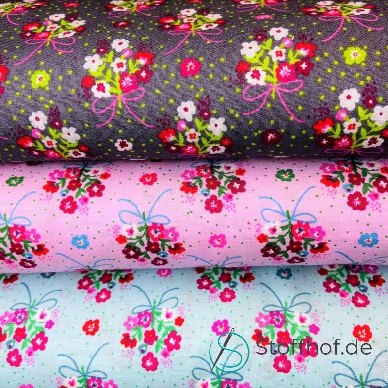 Stoffpaket Blumenstrauß Romantisch