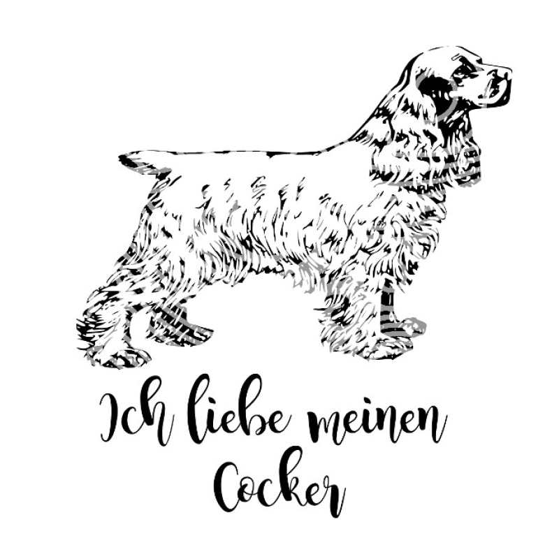 FREEBIE Plotterdatei Cocker