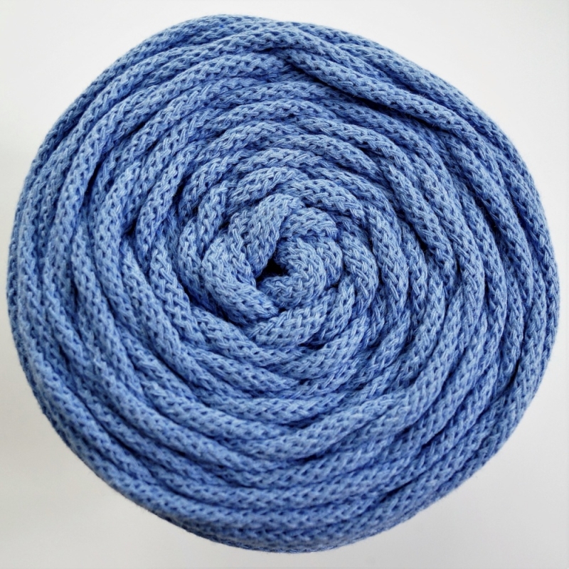 Baumwollkordel 5mm Jeansblau