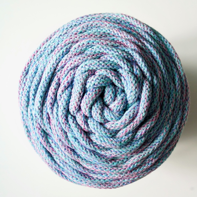 Baumwollkordel 5mm Pastell-Mix
