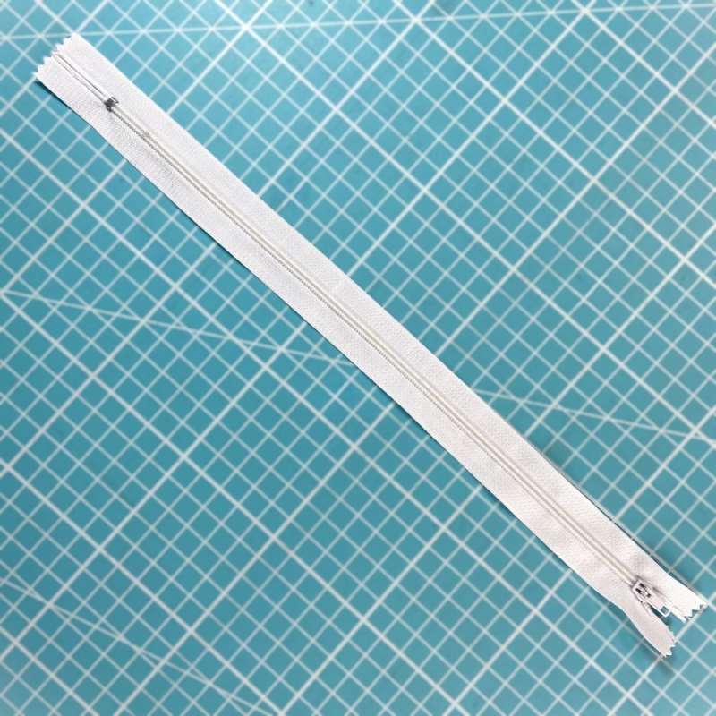 Reißverschluss Weiß 30cm