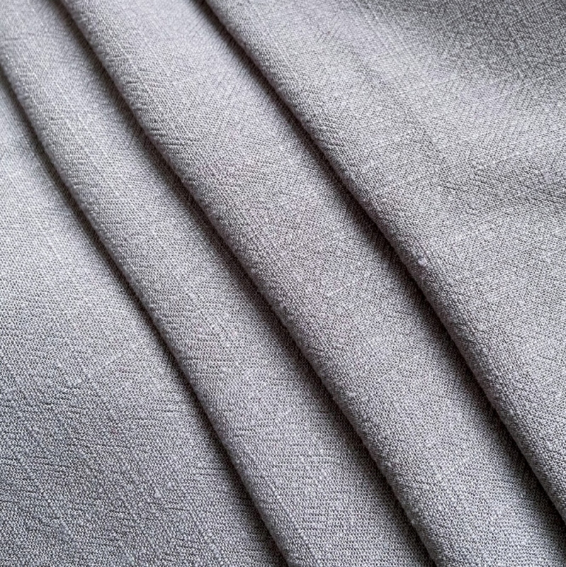 Viscose Leinen Uni Himmelgrau