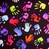 Baumwolljersey Bunte Handabdrücke
