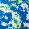French Terry TIE DYE Lagune Blau-Grün