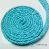 Baumwollkordel Flach 10mm Aqua