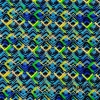 Baumwolljersey Zickzack Blau Grün